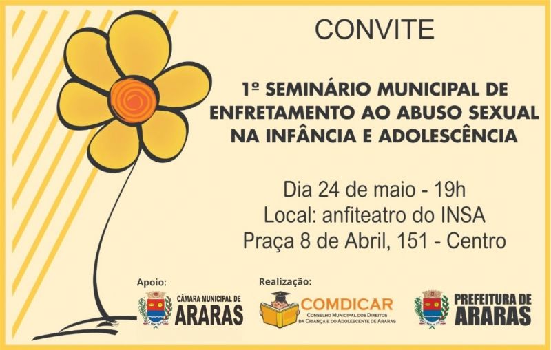 Maio Laranja: Seminário de enfrentamento ao abuso sexual de crianças e adolescentes será no anfiteatro do Insa